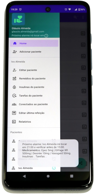 Alarmes para muitas tarefas